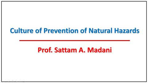 Culture of Prevention of Natural Hazards
